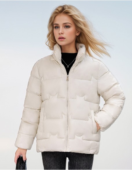 2024 New Fashion Loose Padded Warm Cotton Padded Jacket Short Coat