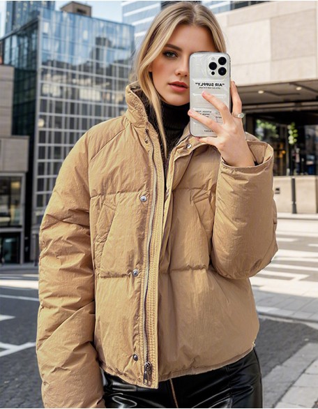 Collar Loose Thick Short Bread Coat Cotton Padded Jacket