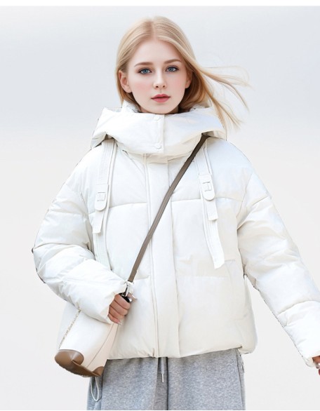 Fashion Hooded Padded Cotton Padded Jacket Loose Bread Coat