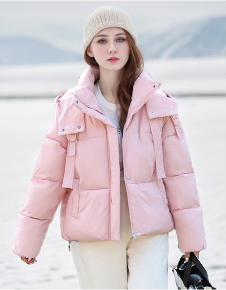 Fashion Hooded Padded Cotton Padded Jacket Loose Bread Coat