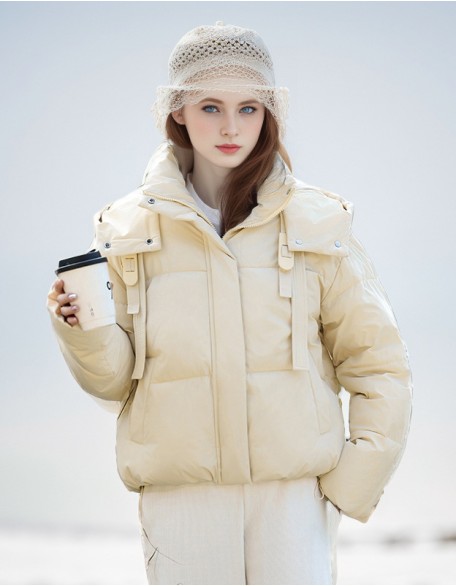 Fashion Hooded Padded Cotton Padded Jacket Loose Bread Coat