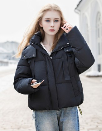 Fashion Hooded Padded Cotton Padded Jacket Loose Bread Coat