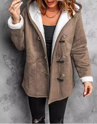 Fleece Jacket Hoodie Coat Warm Breathable Zipper Hoodie Casual Plain Regular Long Sleeve Fit Outerwear