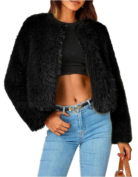 Fur Coat Urban Women's Cardigan Coat Warm Jacket