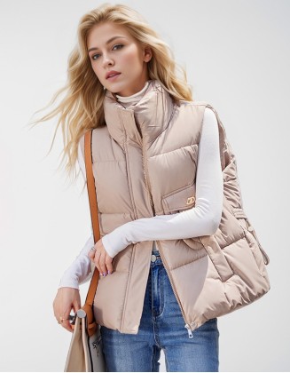 High Quality Fashion Loose Light Down Cotton Vest Jacket