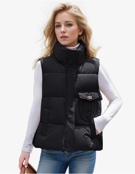 High Quality Fashion Loose Light Down Cotton Vest Jacket