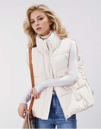 High Quality Fashion Loose Light Down Cotton Vest Jacket