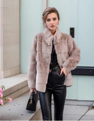 New Fashion Mink Fur Coat