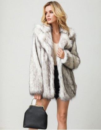 New Ladies Coat Warm Fur Coat Long Casual Jacket Loose Cardigan Top