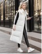 Women Long Warm Jacket Vest Autumn and Winter New Loose Sleeveless Down Cotton Coat